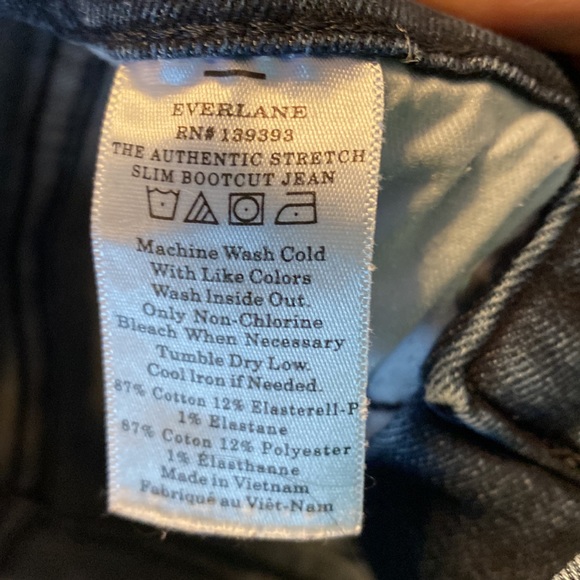 COPY - Everlane stretch slim bootcut jean size 25 - Picture 5 of 7